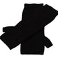 Dolce & Gabbana Black Knitted Fingerless Elbow Length Gloves