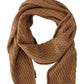 Dolce & Gabbana Dark Brown Wrap Shawl Knitted Camel Scarf