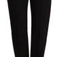 Dolce & Gabbana Black Mid Waist Skinny Trouser Wool Pants