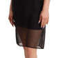 Dolce & Gabbana Black Silk Stretch Crystal Sheath Mini Dress