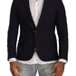 Domenico Tagliente Black Single Breasted One Button Suit Jacket