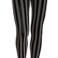 Dolce & Gabbana Black White Striped Tights Stockings