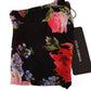 Dolce & Gabbana Black Floral Print Tights Nylon Stockings