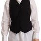 Dolce & Gabbana Black Button Down Sleeveless Vest