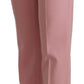 Dolce & Gabbana Pink Wool Stretch High Waist Trouser Pants