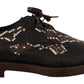 Dolce & Gabbana Brown Derby Exotic Leather Men Shoes