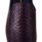 Dolce & Gabbana Purple Exotic Leather Flats Slides Shoes