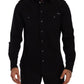 Dolce & Gabbana Slim Fit Casual Black Designer Shirt