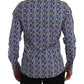 Dolce & Gabbana Blue Logo Mania Slim Fit Shirt