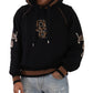 Dolce & Gabbana Black Brown Leopard Cotton Hooded Pullover Sweater