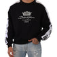 Dolce & Gabbana Black Cotton Crewneck Crown 1984 Stars Pullover Black