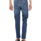 Jacob Cohen Handcrafted Slim Fit Blue Jeans with Pony Patch