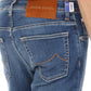 Jacob Cohen Handcrafted Slim Fit Blue Jeans with Pony Patch