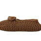 Dolce & Gabbana Brown Slip On Ballerina Flats Wool Knit Shoes