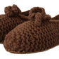 Dolce & Gabbana Brown Slip On Ballerina Flats Wool Knit Shoes