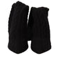 Dolce & Gabbana Black Stretch Socks Knee High Booties Shoes