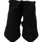 Dolce & Gabbana Black Stretch Socks Knee High Booties Shoes