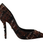 Dolce & Gabbana Multicolor Tweed Pointed Stiletto Pumps Shoes