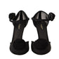 Dolce & Gabbana Black Mesh Ankle Strap High Heels Pumps Shoes