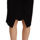 PLEIN SUD Black High Waist Pencil Knee Length Skirt