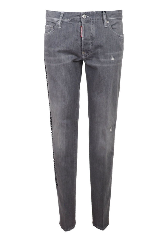 Dsquared² Gray Cotton Jeans & Pant