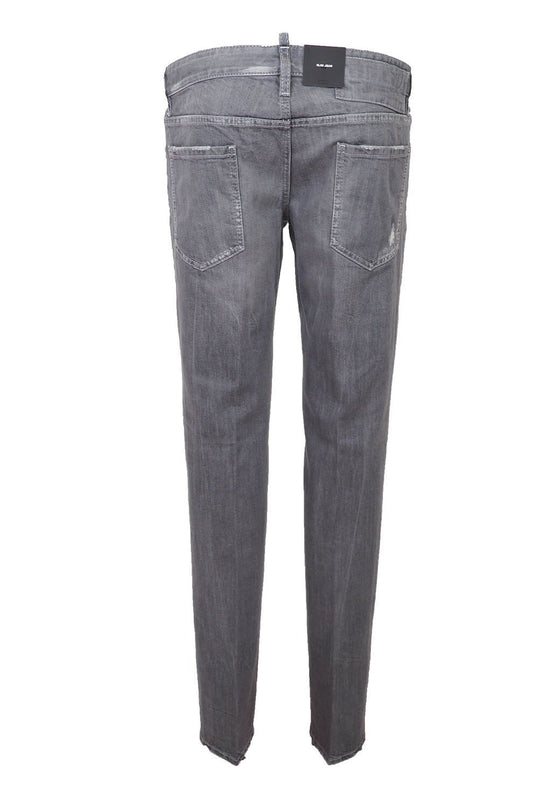 Dsquared² Gray Cotton Jeans & Pant