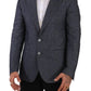 Dolce & Gabbana Blue Linen TAORMINA Blazer Jacket