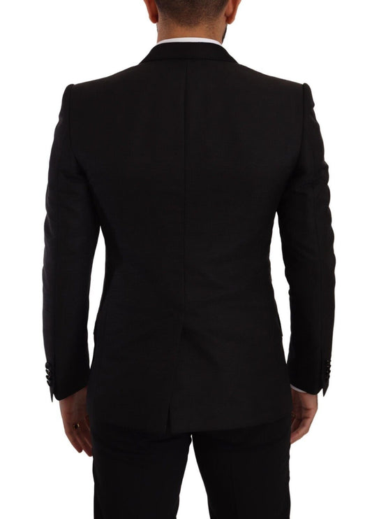 Dolce & Gabbana Black Slim Fit 2 Piece SICILIA Blazer