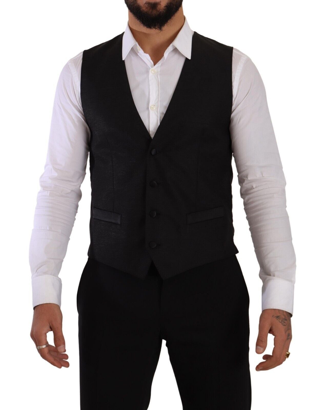 Dolce & Gabbana Black Slim Fit 2 Piece SICILIA Blazer