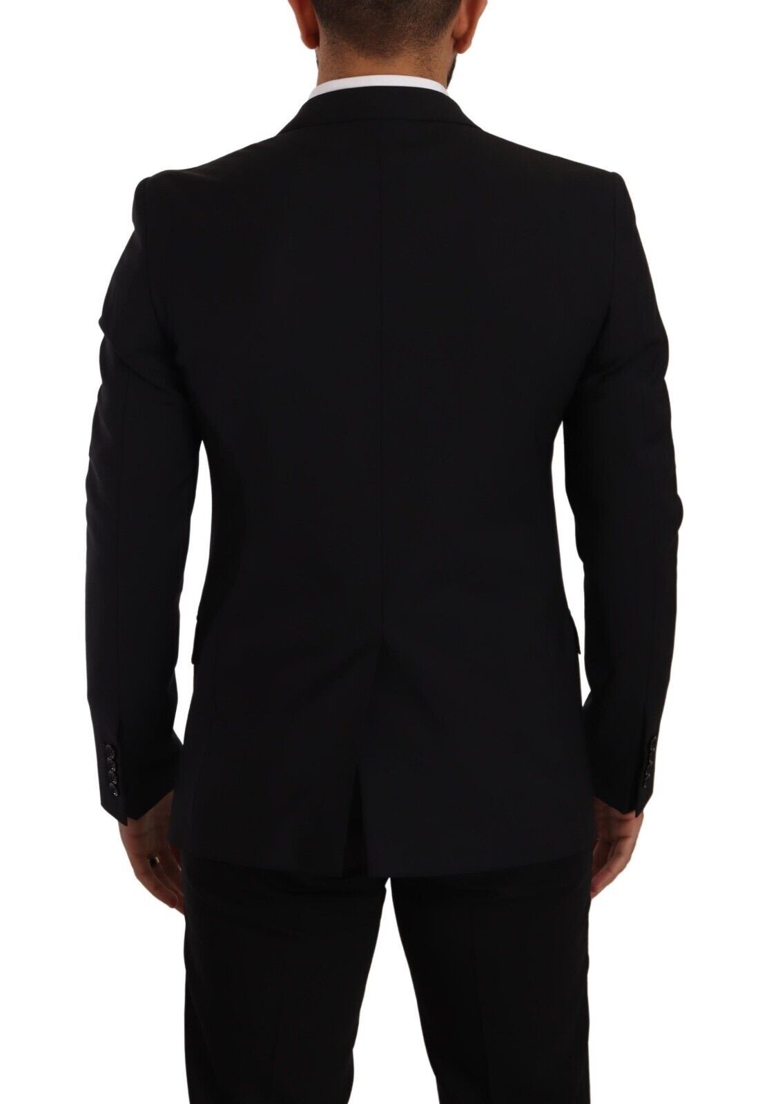 Dolce & Gabbana Black Slim Fit Vest 2 Button MARTINI Blazer