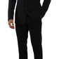 Dolce & Gabbana Black Slim Fit Vest 2 Button MARTINI Blazer