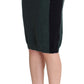 MILA SCHÖN Green Wool Blend Pencil Skirt