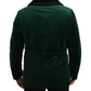 Dolce & Gabbana Green Velvet Double Breasted Jacket