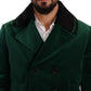 Dolce & Gabbana Green Velvet Double Breasted Jacket