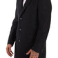 Dolce & Gabbana Dark Gray Wool Over Trench Coat Men Jacket