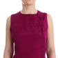 Barbara Casasola Purple Silk Sleeveless Blouse Top