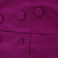 Barbara Casasola Purple Silk Sleeveless Blouse Top