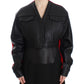 KAALE SUKTAE Black Short Croped Coat Bomber Jacket