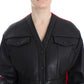 KAALE SUKTAE Black Short Croped Coat Bomber Jacket