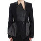 KAALE SUKTAE Black Short Blazer Coat Biker Jacket