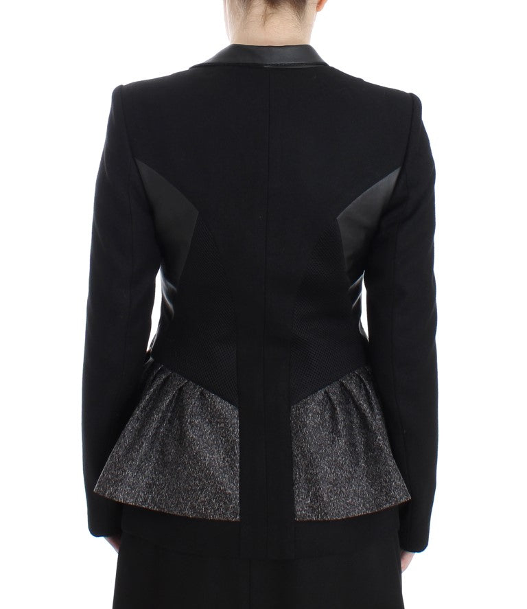 KAALE SUKTAE Black Short Blazer Coat Biker Jacket