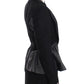 KAALE SUKTAE Black Short Blazer Coat Biker Jacket