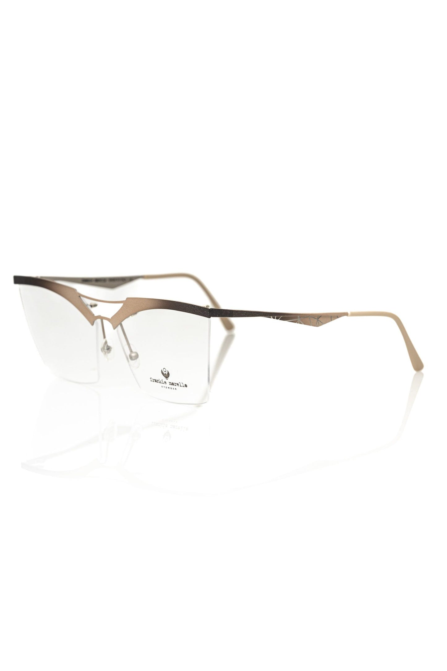 Frankie Morello Gold Metallic Fibre Frames