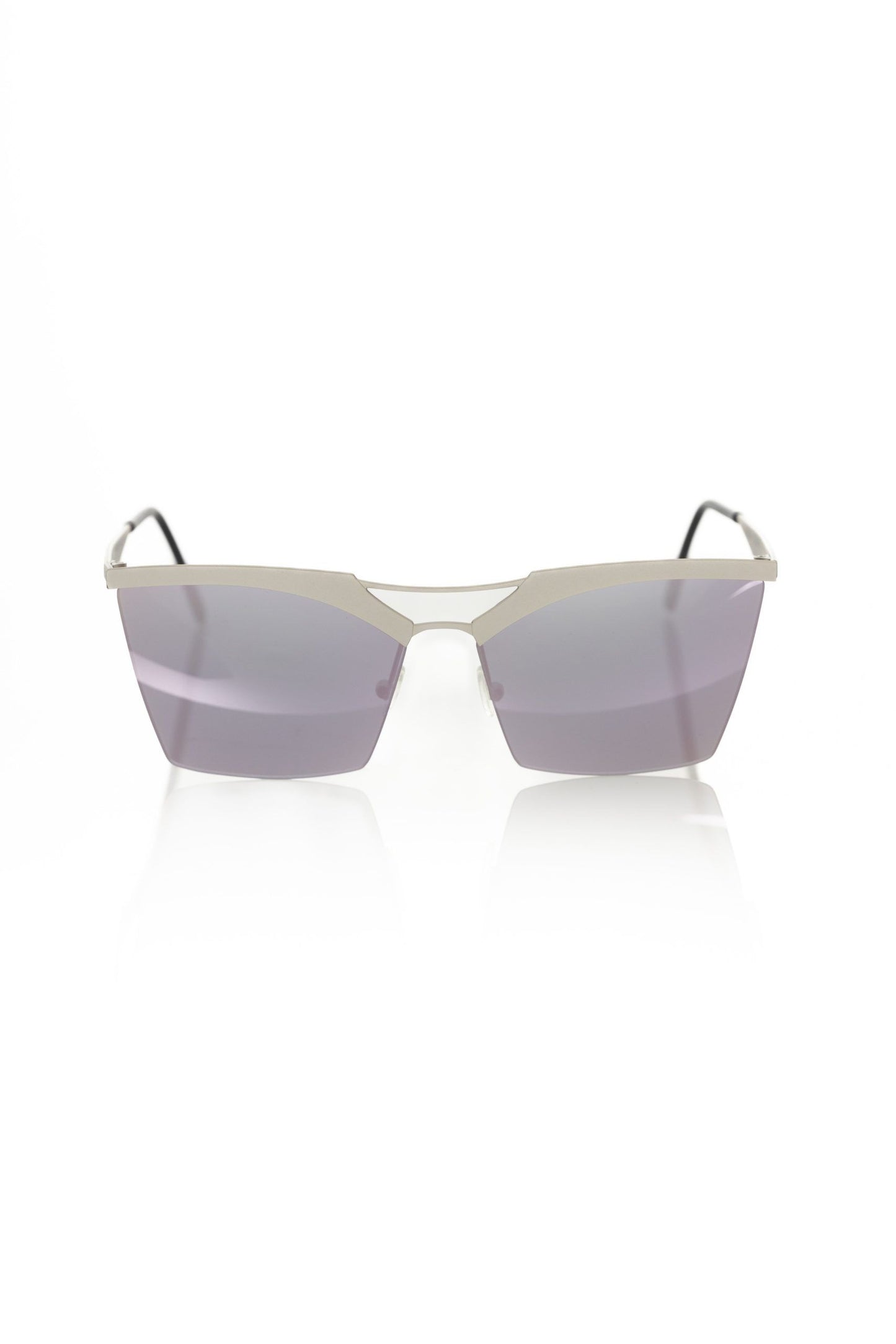 Frankie Morello Silver Metallic Fibre Sunglasses