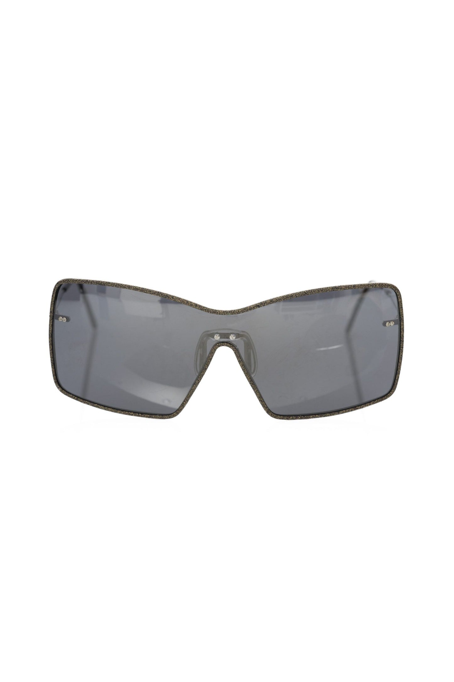 Frankie Morello Black Metallic Fibre Sunglasses