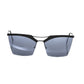 Frankie Morello Black Metallic Fibre Sunglasses