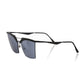 Frankie Morello Black Metallic Fibre Sunglasses