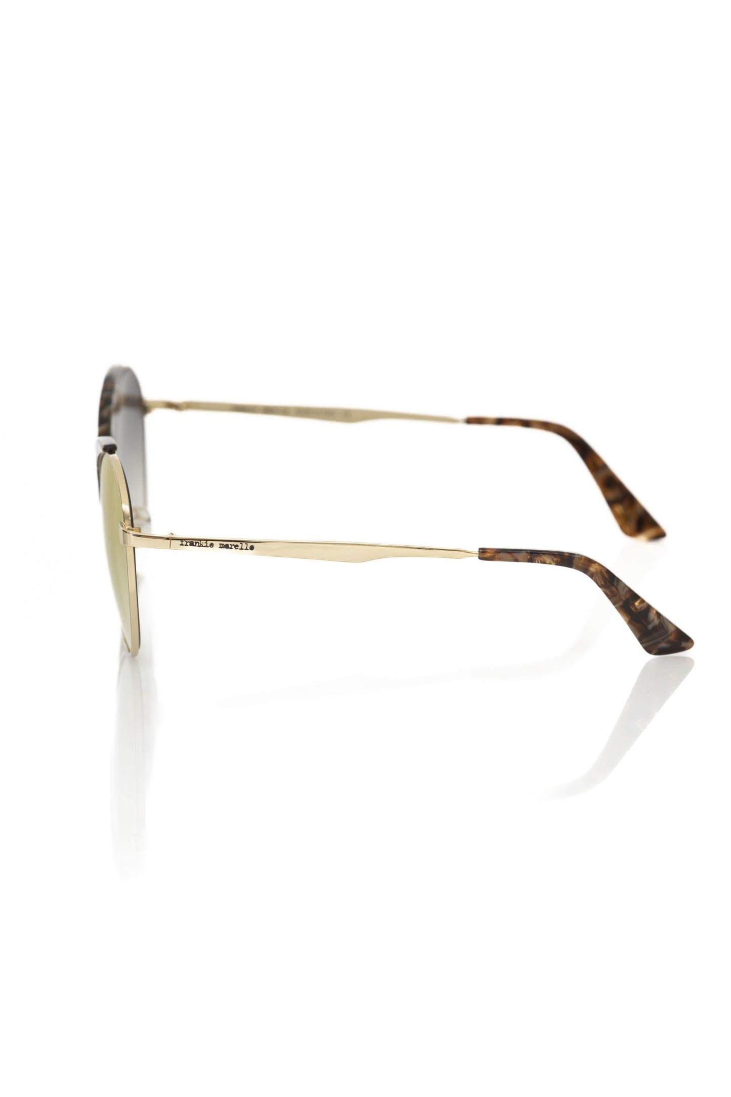 Frankie Morello Beige Metallic Fibre Sunglasses