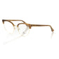 Frankie Morello Brown Metallic Fibre Frames