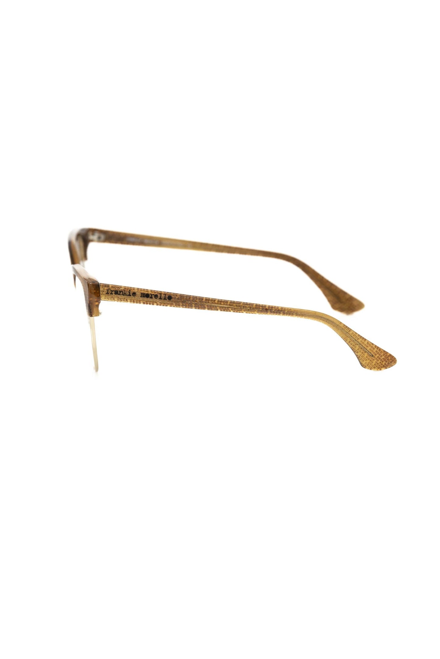 Frankie Morello Brown Metallic Fibre Frames